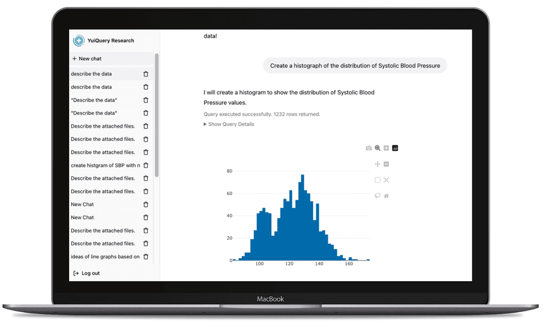 YuiQuery Research analytics interface